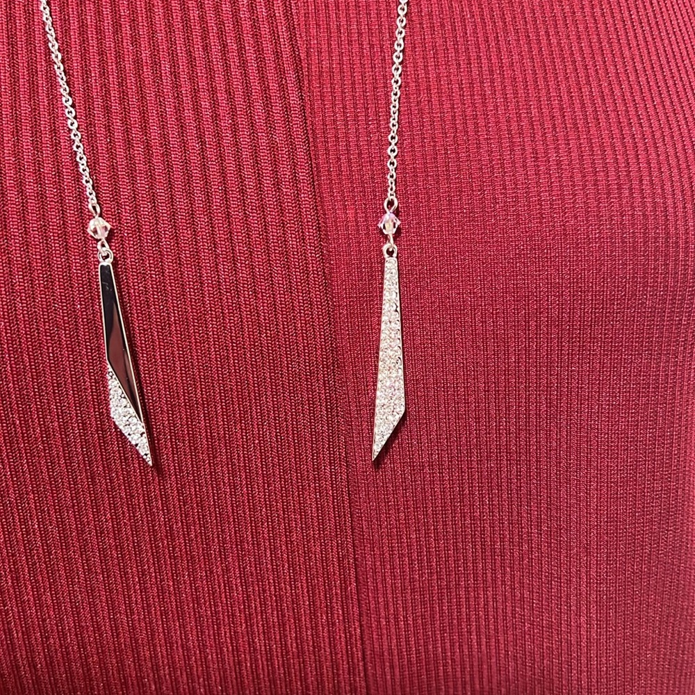 BNIB:  Swarovski Crystal Lariat Necklace - Picture 4 of 5